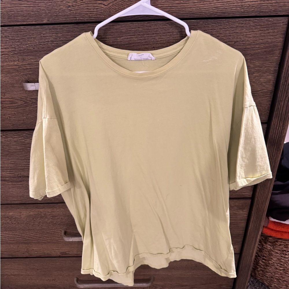 Casual Light Neon Green Women's Top